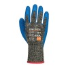 Portwest A611 Aramid HR Cut-Resistant Latex Gloves (Black/Blue)