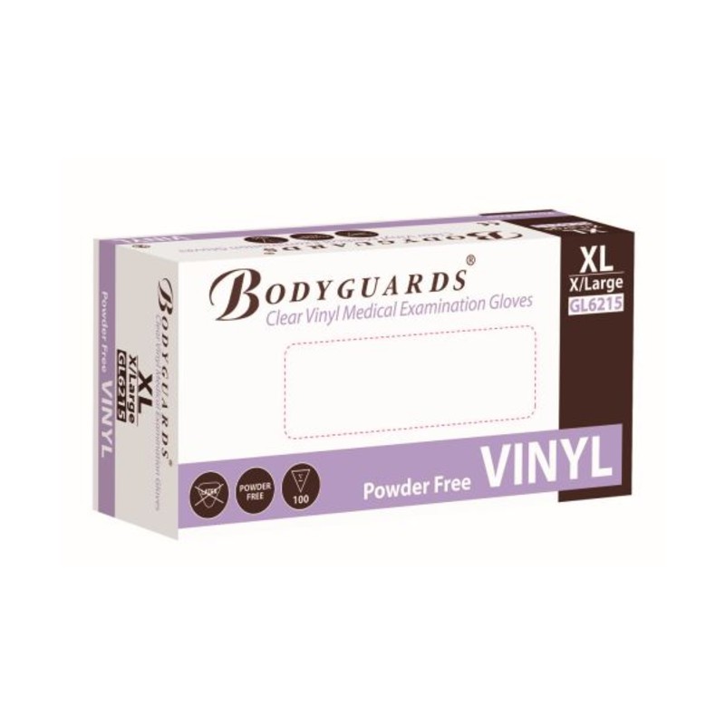 Polyco Bodyguards GL621 Clear Vinyl Powder-Free Disposable Gloves