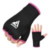 RDX Sports HI Hand Wrap Inner Boxing Gloves (Pink/Black)