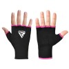 RDX Sports HI Hand Wrap Inner Boxing Gloves (Pink/Black)