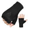 RDX Sports HI Half-Finger Carbon Fibre Inner Gloves for Boxing (Black)