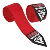 RDX Sports WX 4.5m Elasticated Hand Wraps with Thumb Loops (Red)