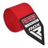 RDX Sports WX 4.5m Elasticated Hand Wraps with Thumb Loops (Red)