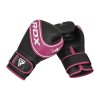 RDX Sports Robo 4B Black/Pink Boxing Gloves for Children