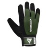 RDX Sports W1 Padded Full-Finger Weight Lifting Gloves (Green)