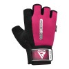 RDX Sports W1 Half-Finger Workout Grip Gloves (Pink)