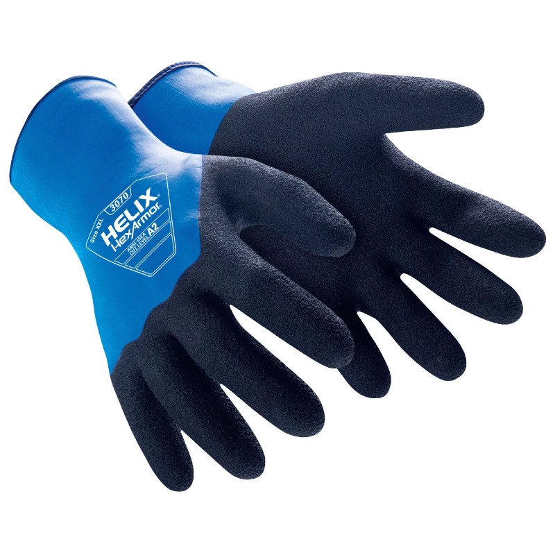 HexArmor Helix 3070 Cut Level D Heat and Water-Resistant Latex Gloves