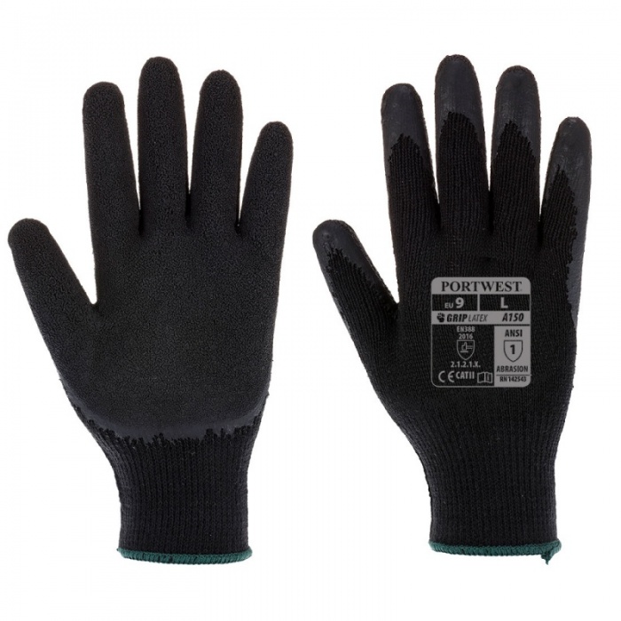 Portwest Nitrile Red/Black Grip Gloves A310R8R - Gloves.co.uk