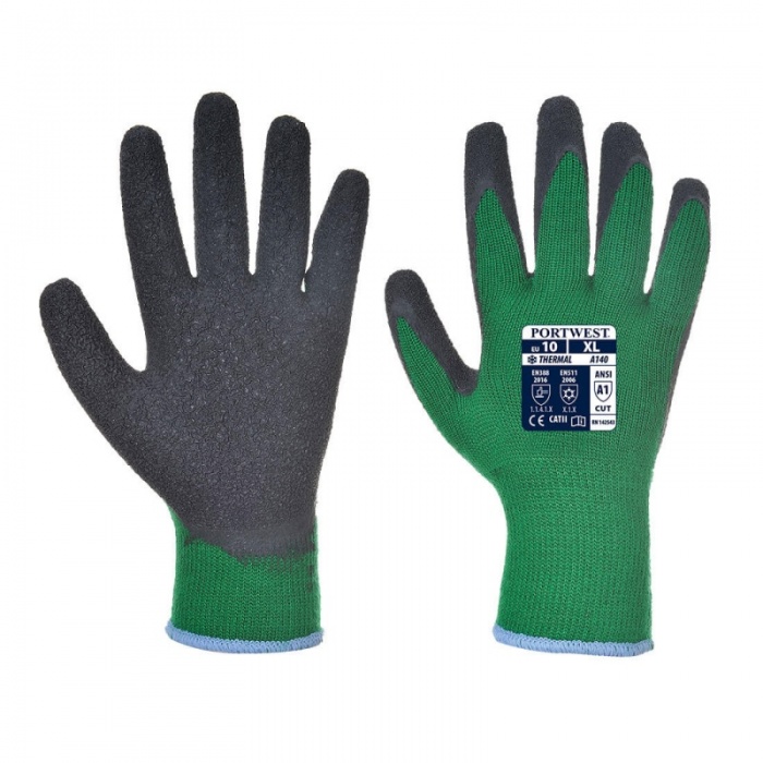 Portwest A143 Soft Grip Yellow and Black Gloves - Gloves.co.uk