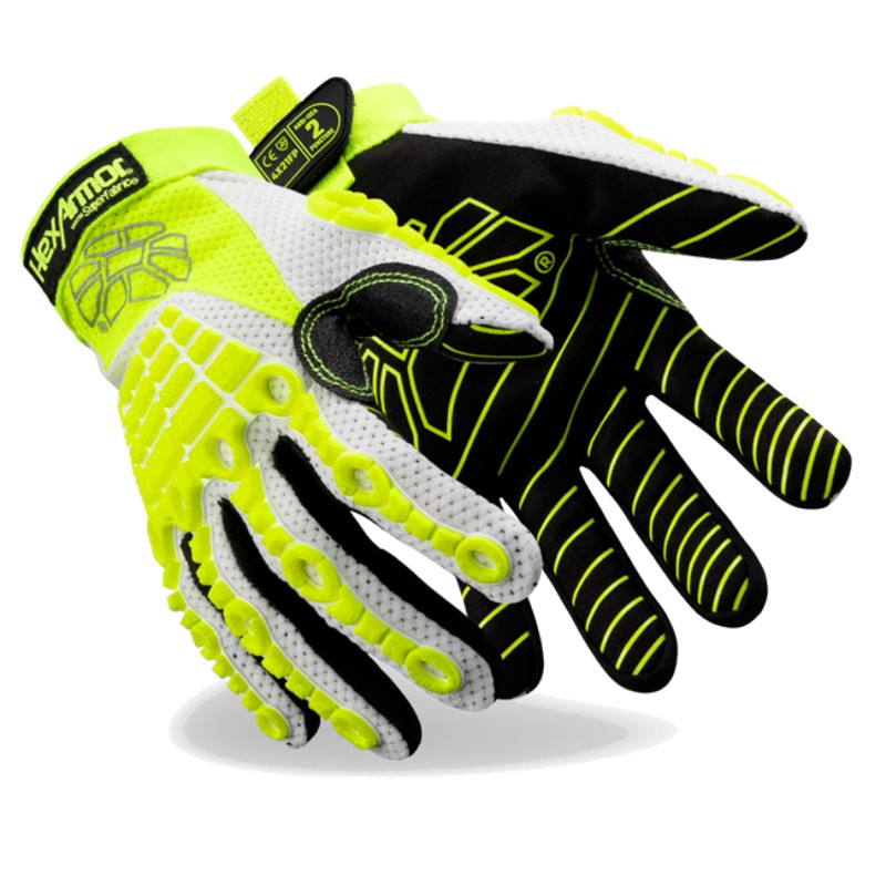 HexArmor Chrome Oasis 4030 Hi-Vis Impact and Cut-Resistant Gloves