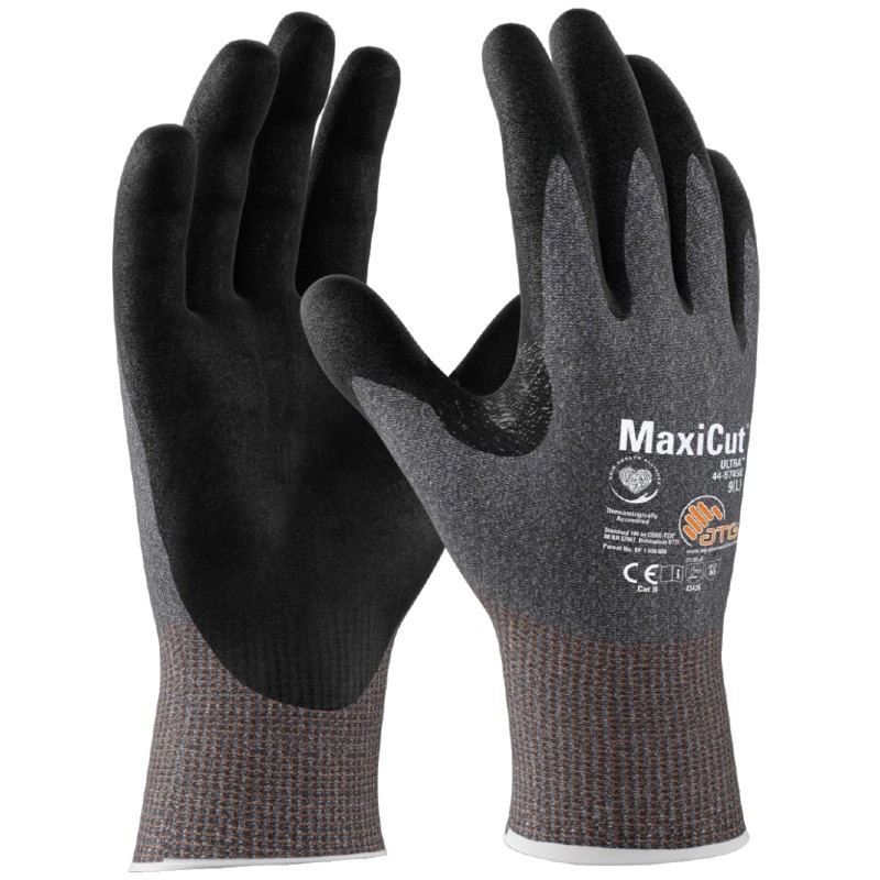 MaxiCut Ultra 44-5745E Cut Level E Nitrile-Coated Safety Gloves