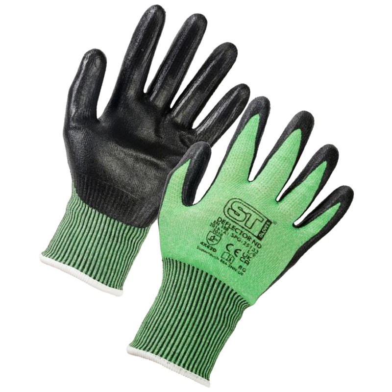 Supertouch Deflector ND Cut-Resistant Touchscreen Gloves (Green)