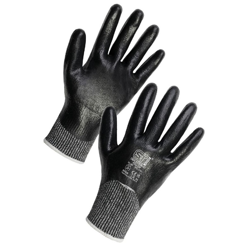 Supertouch Deflector ND Nitrile-Coated Cut D Mechanics Gloves