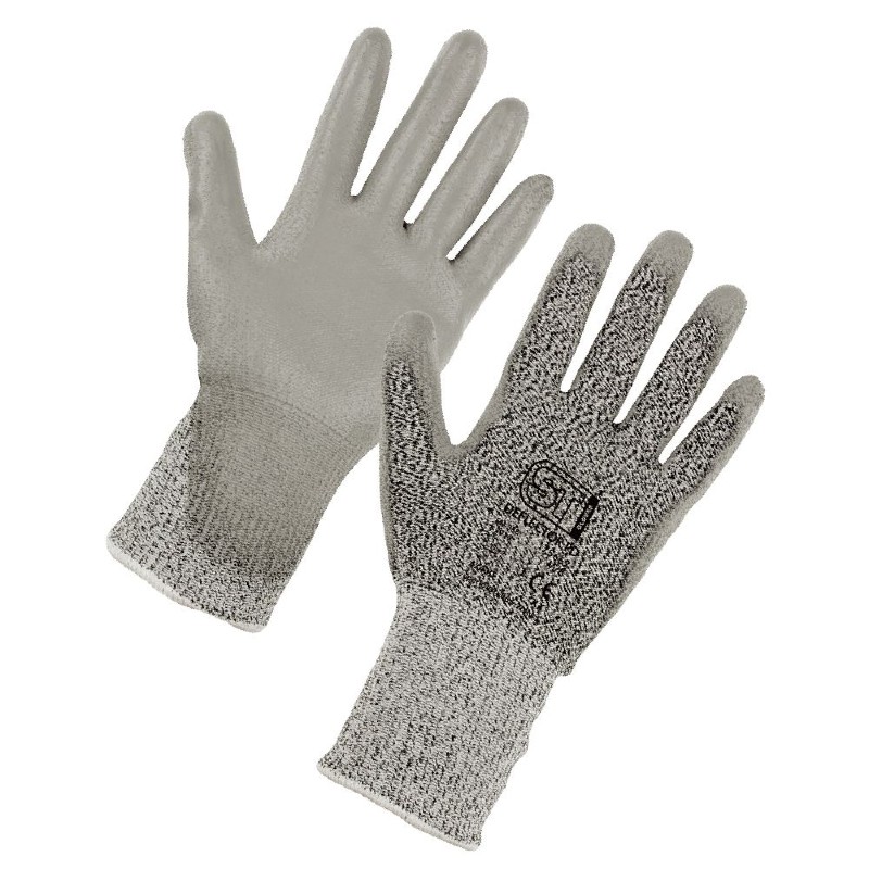 Supertouch Deflector PD Cut-Resistant PU-Coated Gloves (Grey)