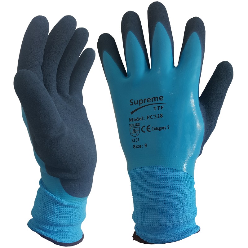 Supreme TTF FC328 Latex-Coated Waterproof Grippy Work Gloves