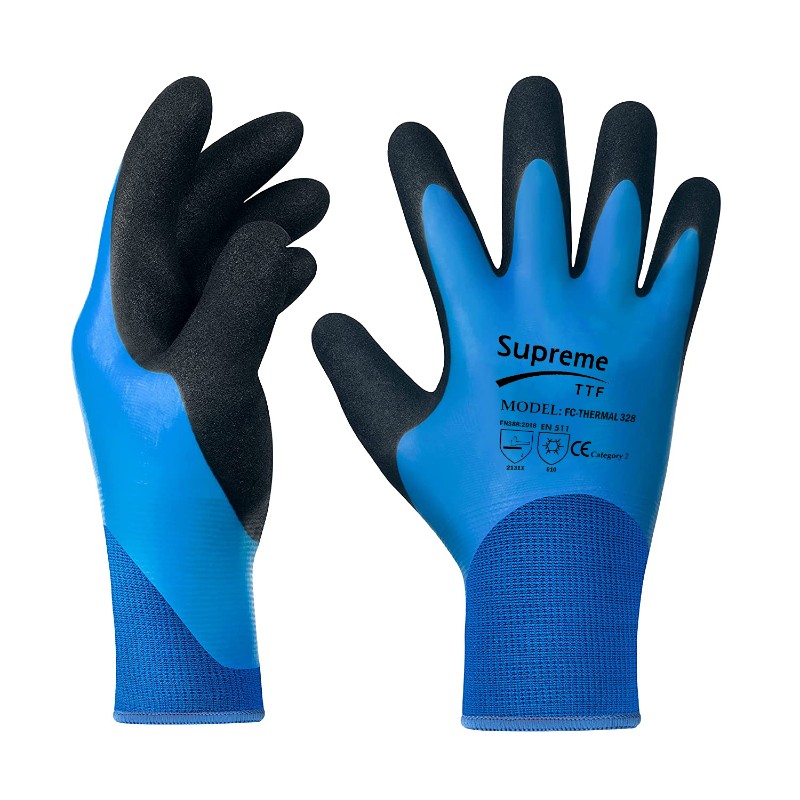 Supreme TTF THERM 328 Latex-Coated Waterproof Winter Work Gloves
