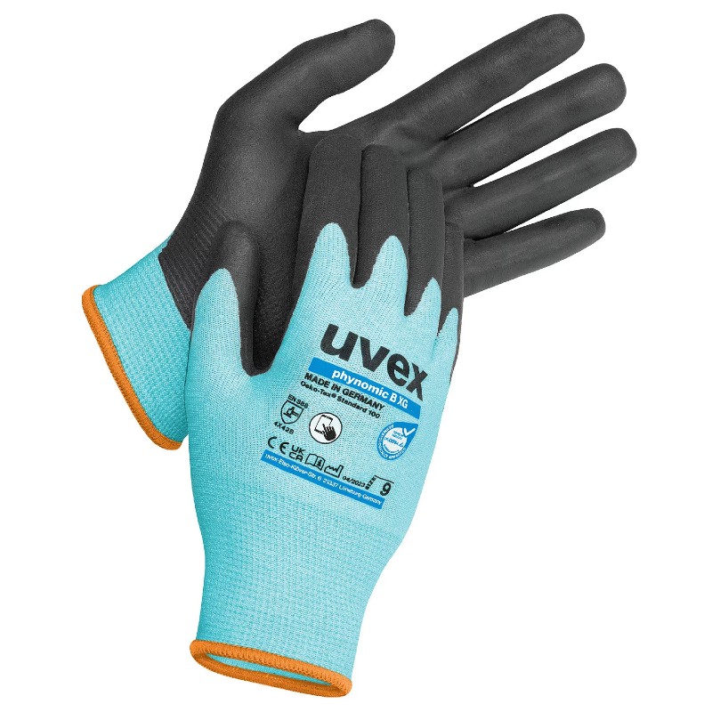 Uvex Phynomic B XG Cut Level B Thin Touchscreen Work Gloves 60044